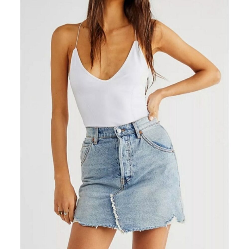We the Free Denim Skirt